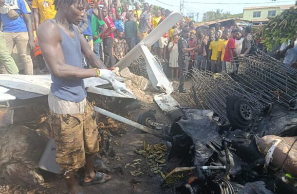 Tema Aircraft Crash: Fire Service confirms death of two, identity of helicopter revealed