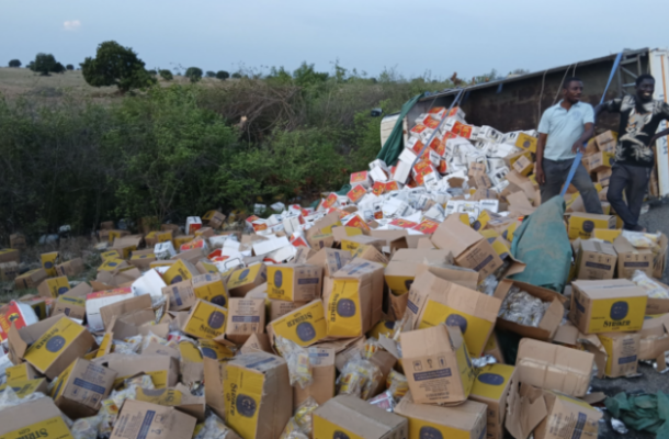 Watermelon seller escapes death as truck veers off road at Sege
