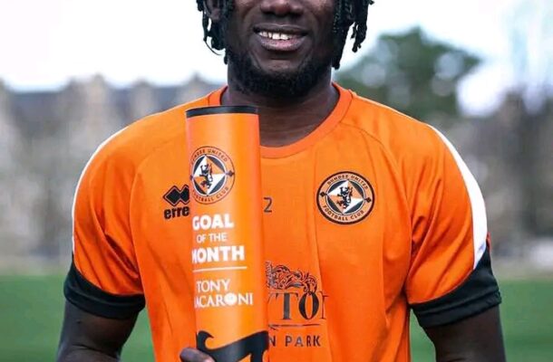 Agyei’s debut strike wins Dundee United goal of the Month