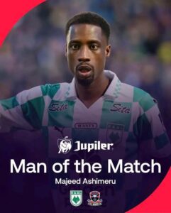 Ashimeru wins MVP in RAAL La Louvière relegation playoff clash with Dender FC ‎