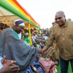 Mahama cuts sod for construction of 24-hour economy market at Kukuo in Tamale
