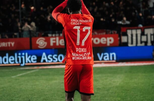 Poku shines with goal and assist as Almere city beat TOP OSS