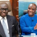 Godfred Dame holds Kwakye-Ofosu’s neck over ‘galamsey’ allegations