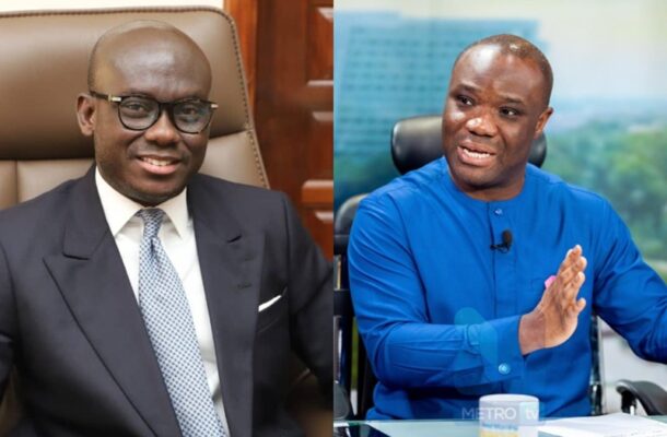 Godfred Dame holds Kwakye-Ofosu’s neck over ‘galamsey’ allegations