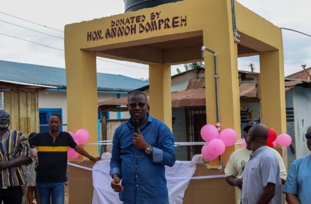 Annoh-Dompreh commissions 5 community water projects to tackle access challenges in Nsawam-Adoagyiri