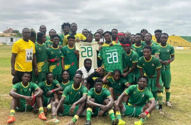 Aduana FC hold emotional tribute for Dominic Frimpong who died in a team bus attack