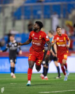 Bonsu Baah scores as Al Qadsiah battle back to draw  with Al Shabab