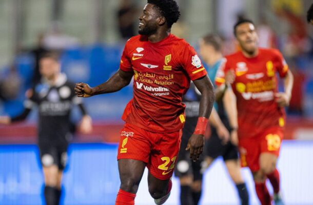 Bonsu Baah scores as Al Qadsiah battle back to draw  with Al Shabab