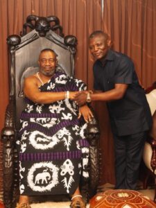 Sports Minister Kofi Adams pays courtesy call on Ga Mantse