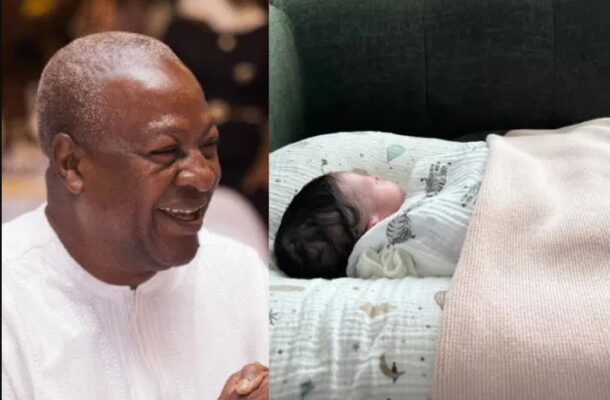 Prez Mahama announces birth of granddaughter Thanina Gyamfua Mahama