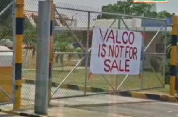 VALCO workers lock main gate in protest over alleged Takeover by ARK holdings