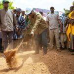 Mahama cut sod for construction of 24-hour economy market in Bimbilla