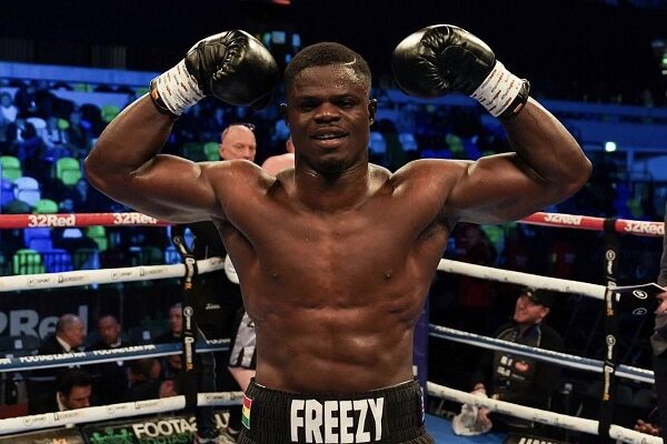 Ghanaian boxer Freezy Macbones blows away opponent in 57-Second